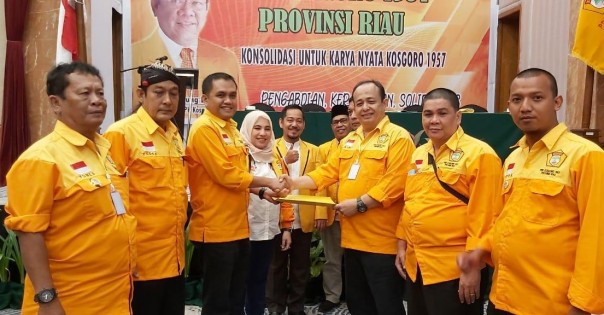 Nono Patria Pratama Terpilih Secara Aklamasi Nakhodai DPK Kosgoro 1957 Riau Lima Tahun ke Depan