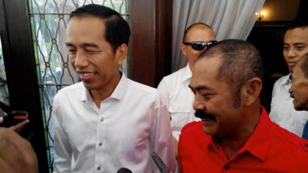 Wali Kota Solo, FX Hadi Rudyatmo bersama Presiden Jokowi