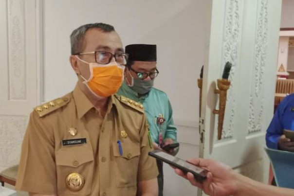 Gubernur Riau Syamsuar Ikuti Upacara Hari Lahir Pancasila Secara Virtual
