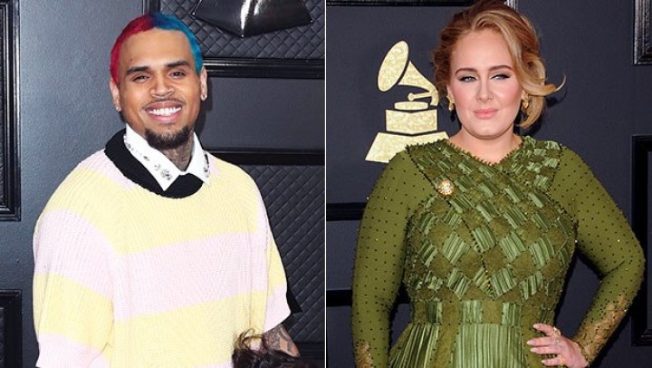 Chris Brown Tertangkap Kamera Mengunjungi Rumah Adele Sampai Jam 2 Pagi