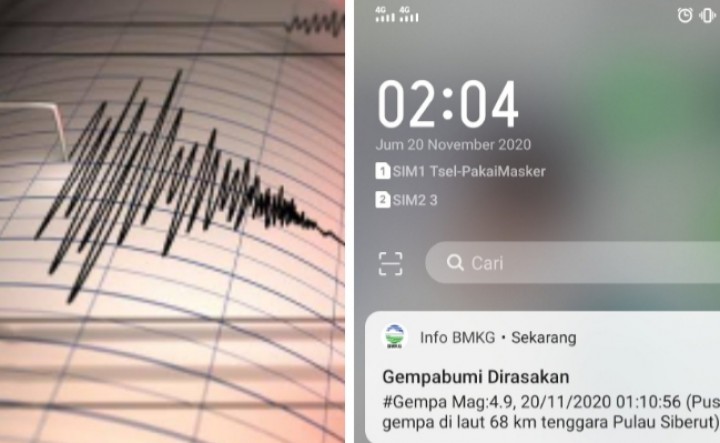 Warganet Marahi BMKG Baru Update Gempa Sumbar 50 Menit Kemudian, Netizen: Lambek Bana, Talalok? (Foto/int)