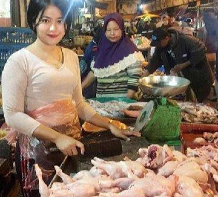 Akhir Pekan, Daging Ayam Ras di Pekanbaru Masih Dijual Rp32 Ribu Per Kilogram (foto/int) 