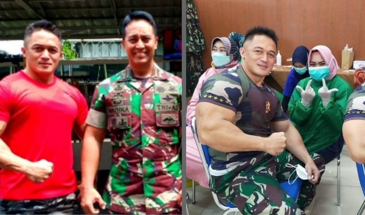 Sekilas Sosok Sersan TNI Berotot yang Netizen Bilang Mirip KASAD Jenderal Andika Perkasa (foto/int)