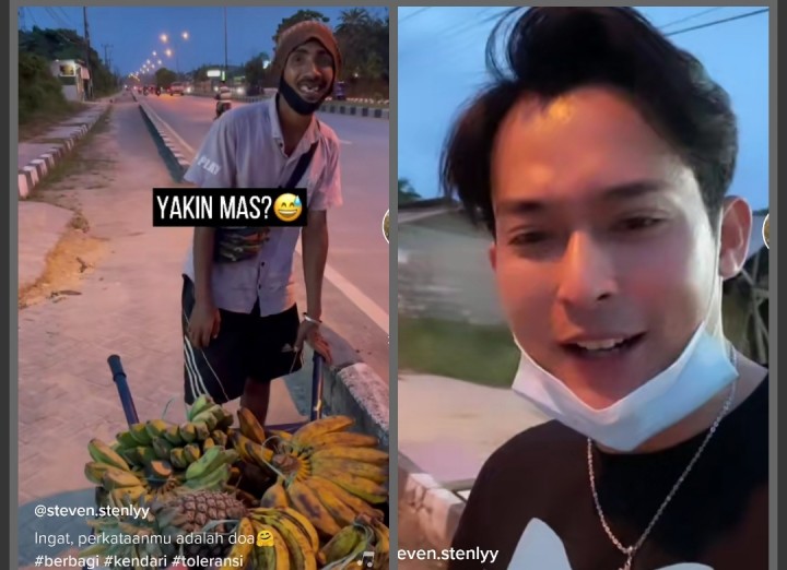 Viral Penjual Buah Keliling Kaget dan Bingung Dagangan Diborong, Netizen: Saya Nangis Lihat Senyumnya (foto/int)