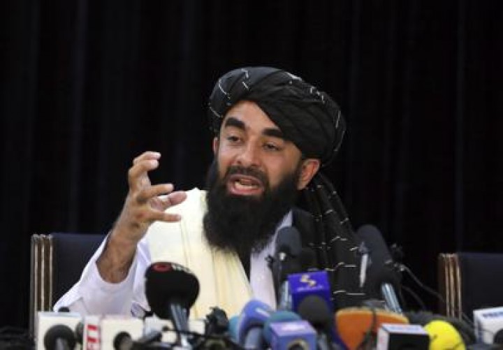 Juru bicara Taliban, Zabihullah Mujahid. Sumber: AP News