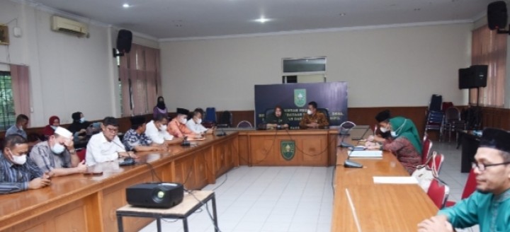 Pertemuan Dewan Bengkalis ke Dinas PMD Riau
