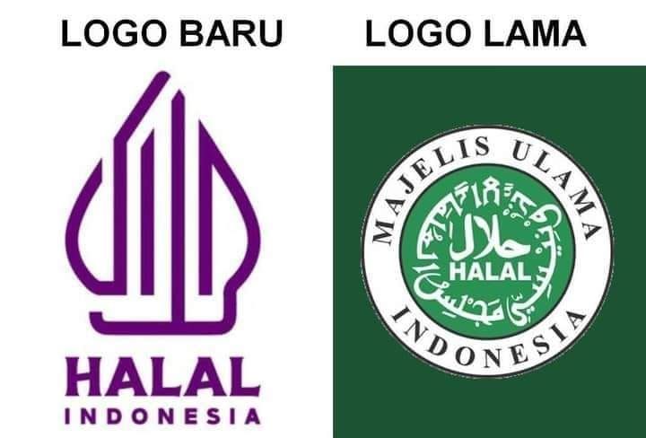 Perubahan logo halal baru dan lama. Sumber: Pikiran Rakyat