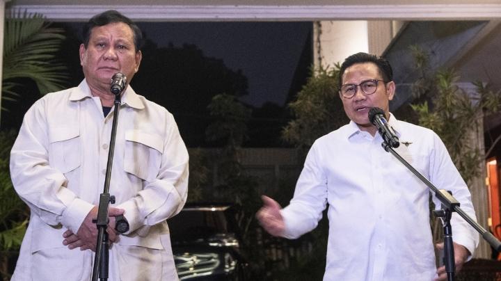 Ketua Umum Partai Gerindra Prabowo Subianto dan Ketua Umum PKB Muhaimin Iskandar. Sumber: Internet