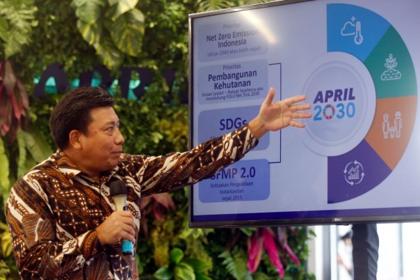 Sihol Aritonang, presiden direktur Riau Andalan Pulp and Paper (RAPP), anak perusahaan Grup APRIL  (Foto:Dok RAPP)