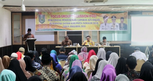 Sekda Inhil H Said Syarifuddin SE MP MSn membuka secara resmi kegiatan Focus Group Discussion (FGD)/rgo