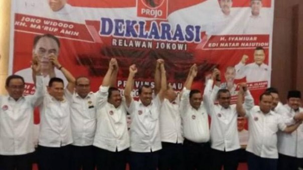 Syamsuar dan sepuluh kepala daerah se Riau dukung Jokow-Ma'ruf
