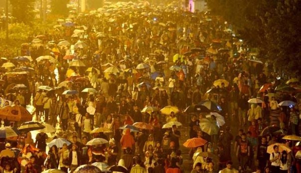 Malam tahun baru Kota Pekanbaru bakal diguyur hujan (foto/ilustrasi) 