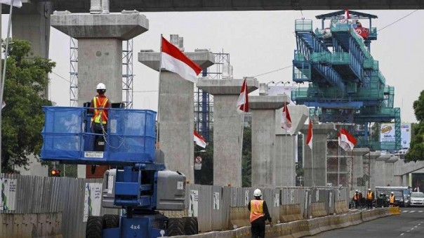 Salah satu pembangunan infrastruktur di Jakarta yang dicanangkan Pemerintahan Jokowi. Foto: int 