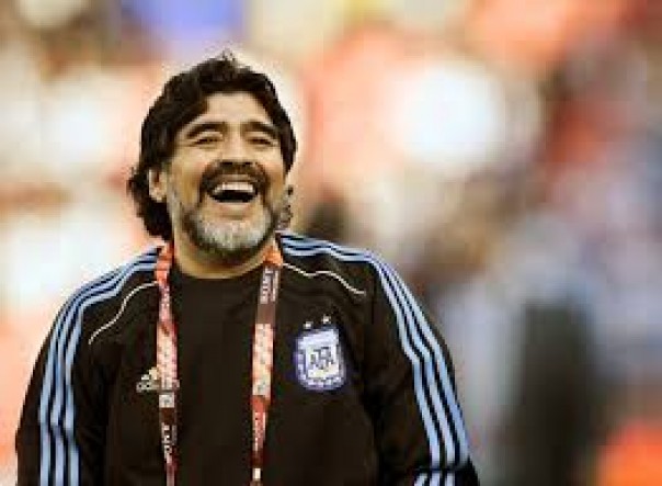 Legenda Sepakbola Argentina Diego Maradona. Foto. internet