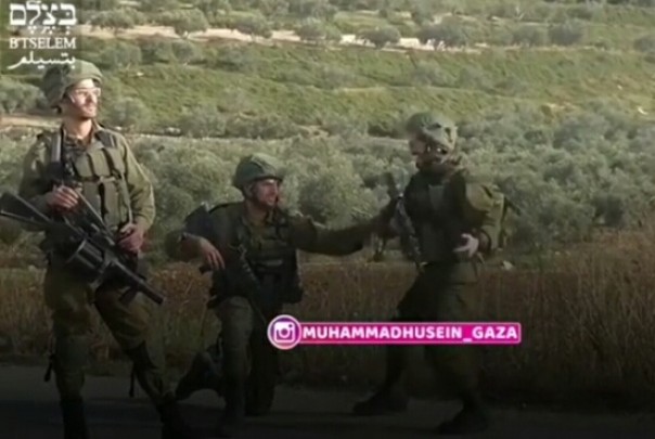 Video tentara Israel tertawa setelah menembak ke awah warga Gaza, Palestina (foto/instagram) 