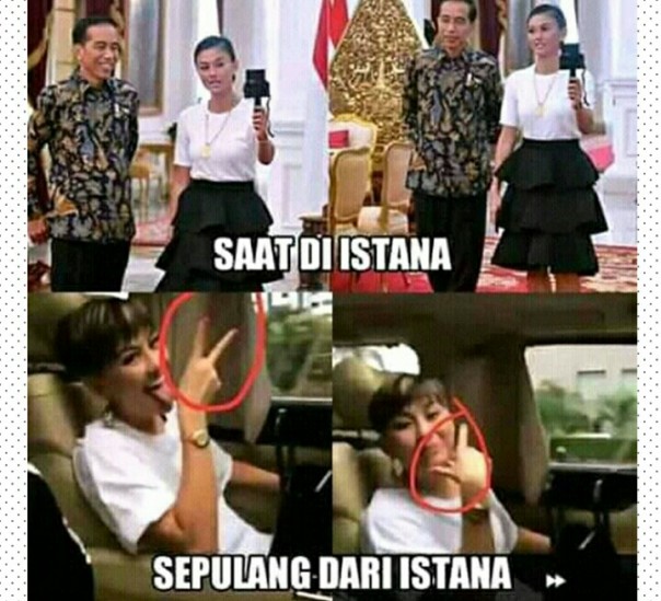 Agnes Mo berjumpa Presiden Jokowi beberapa waktu lalu (foto/instagram) 