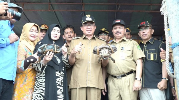Bupati Inhil Lepas Ekspor Perdana Cincinot Menuju Negeri Jiran, Malaysia