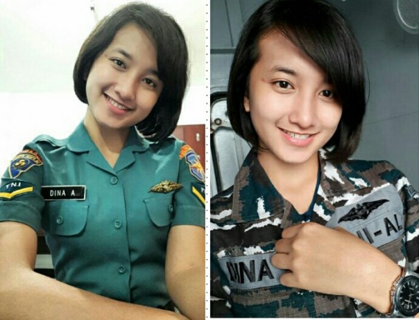 Senyuman TNI Angkatan Laut ini menawan hati (foto/instagram) 