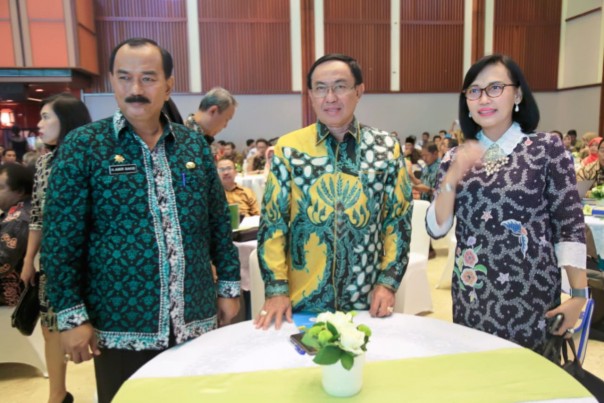 Bupati Inhil HM Wardan  pada acara 3 Tahun Restorasi Gambut di Indonesia./ADV