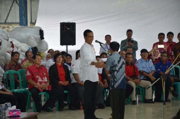 Salah satu kegiatan Jokowi di Kota Semarang, Jawa Tengah. Foto: int 