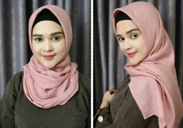 Cut Meyriska tampak lebih cantik pakai hijab (foto/instagram) 