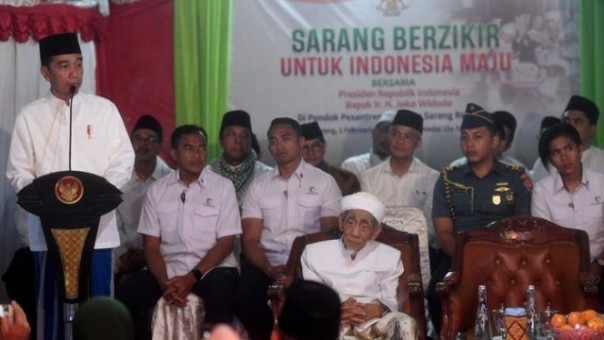 Presiden Jokowi memberi sambuatan dalam kegiatan 