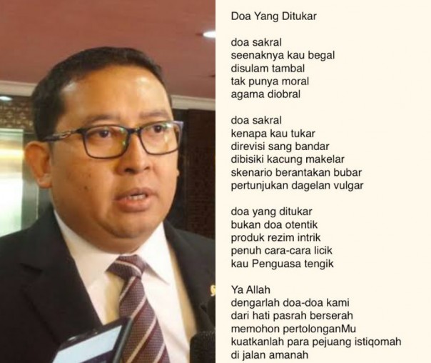 Wakil Ketua DPR, Fadli Zon