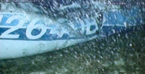 Pesawat yang ditumpangi Sala, terdampar di dasar laut sedalam 67 meter dari permukaan laut. Foto: int 