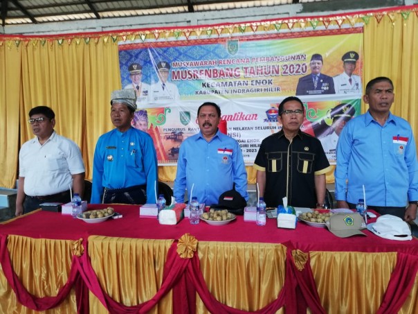 H Said Syarifuddin membuka Musyawarah Rencana Pembangunan Kecamatan Enok Tahun 2020/ADV