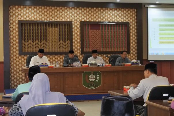 Rapat persiapan pembentukan Linmas Kabupaten Siak/lin