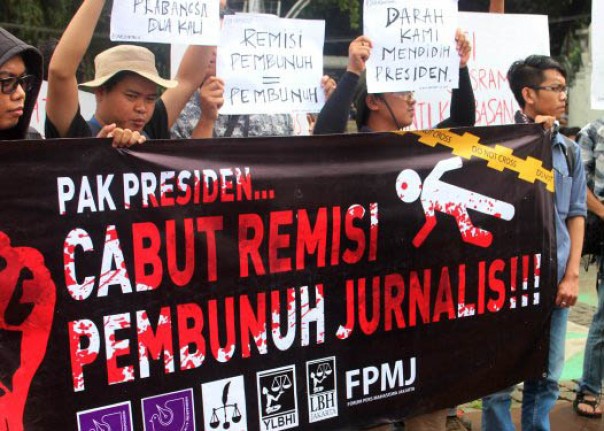 Aktivis Pers demo Jokowi