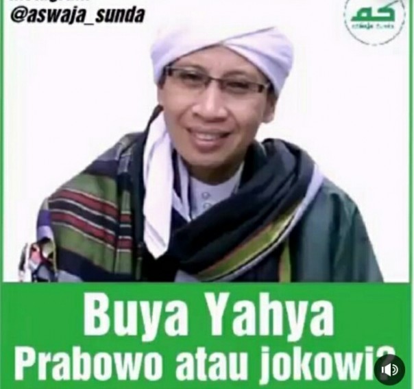 Buya Yahya ceramah tentang Prabowo dan Jokowi (foto/instagram) 