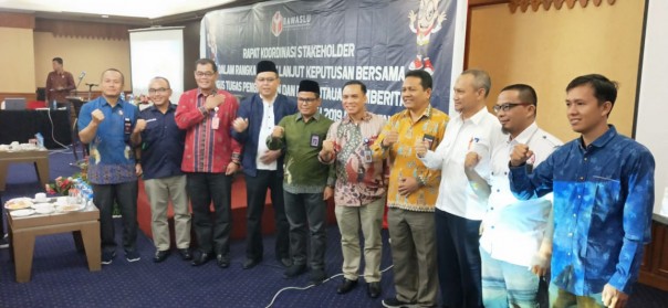 Rapat Koordinasi (Rakor) Pengawasan dan Pemantauan Kampanye Pemilu 2019 yang digelar Badan Pengawas Pemilu (Bawaslu) Riau/ist