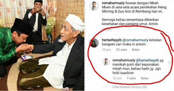 Video KH Mbah Moen doakan Prabowo jadi pemimpin sempat viral (foto/instagram) 