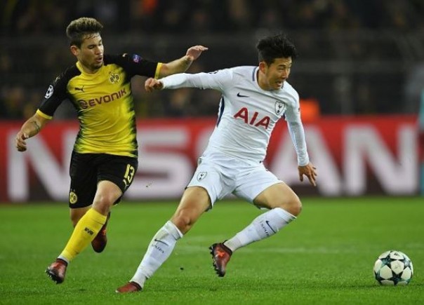 Punggawa Spurs asal Korsel Son Heung-min ikut memberikan andil dalam kemenangan Spurs saat laga melawan Borussia Dortmund dini hari tadi. Foto: int 