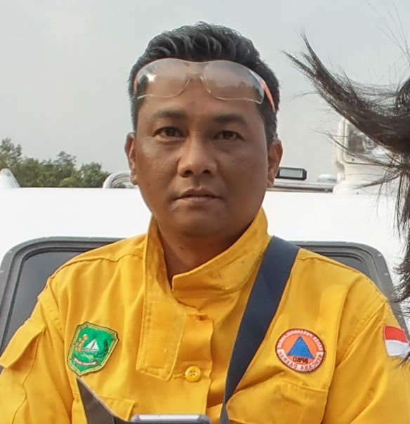 Kepala Badan Penanggulangan Bencana Daerah (BPBD)  Kepulauan Meranti,  M Edy Aprizal/mad