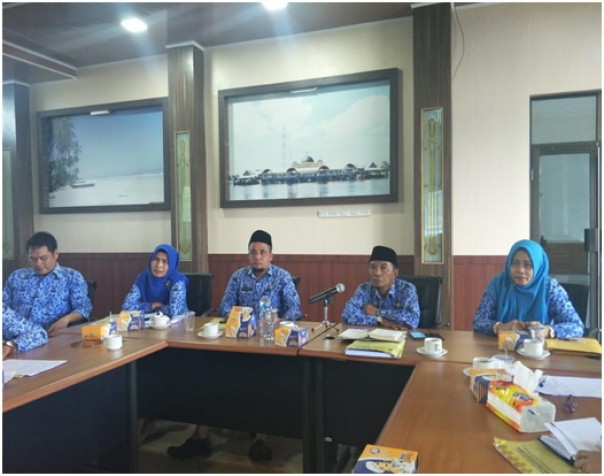 Bapenda Kabupaten Bengkalis Senin (19/2) kemarin menggelar rapat internal/hari