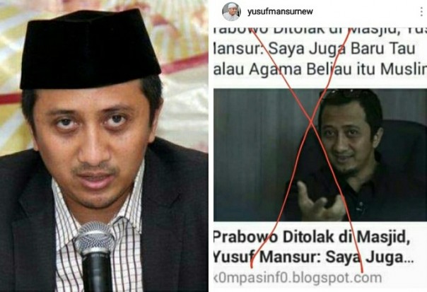 Ustaz Yusuf Mansur komentari kabar hoax tentang dirinya (foto/instagram) 