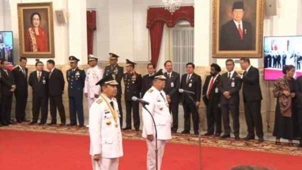 Pelantikan Syamsuar dan Edy Natar Nasution sebagai Gubernur dan Wakil Gubernur Riau periode 2019-2024