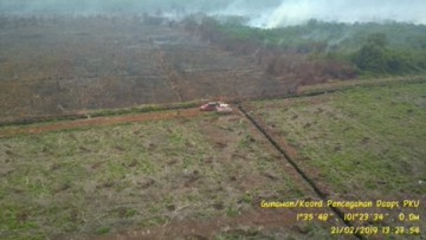 Humas BNPB, Sutopo Purwo laporkan Karhutla di Riau tembus 585 hektare (foto/twitter) 