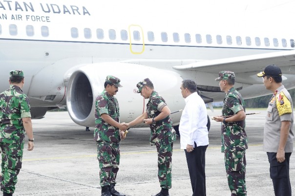 Kedatangan Panglima TNI Marsekal Hadi Tjahjanto ke Riau