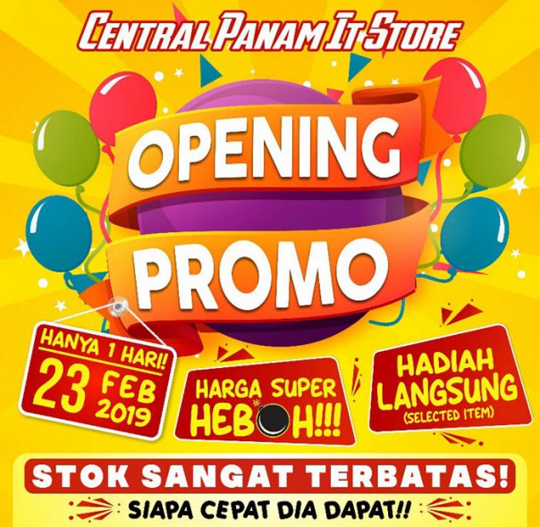 Central Panam IT Store yang berdiri di kawasan Panam resmi dibuka. /nof