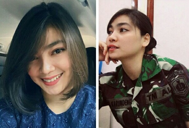 Personil TNI AL, Farah yang cantik (foto/instagram) 