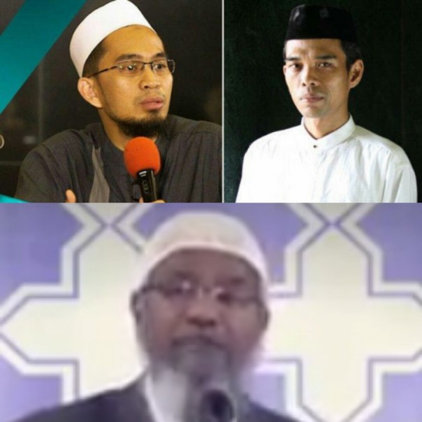 Ustadz Abdul Somad, Ustadz Adi Hidayat dan Dr Zakir Naik/int
