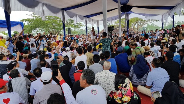 Cawapres Sandiaga Uno saat berada di Siak/lin