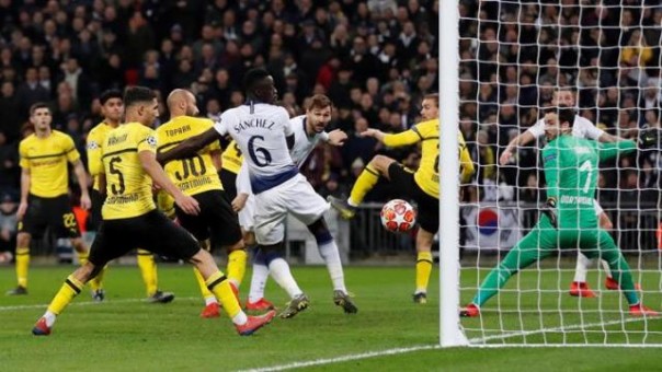Dortmund harus mengakui keunggulan Hotspur saat leg pertama babak 16 besar Liga Champions. Foto; int 