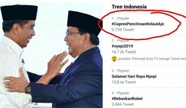 Prabowo dan Jokowi bersaing di Pilpres 2019 (foto/int) 