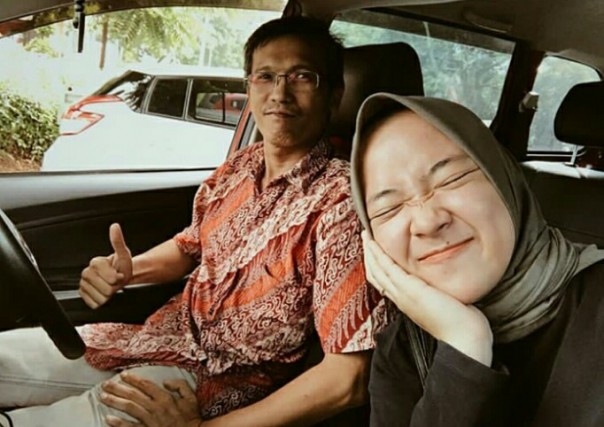 Nissa Sabyan bersyukur ketemu driver online ini (foto/instagram) 