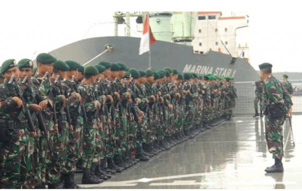 Pasukan TNI AD yang diturunkan untuk menjaga situasi di Papua. Foto: int 