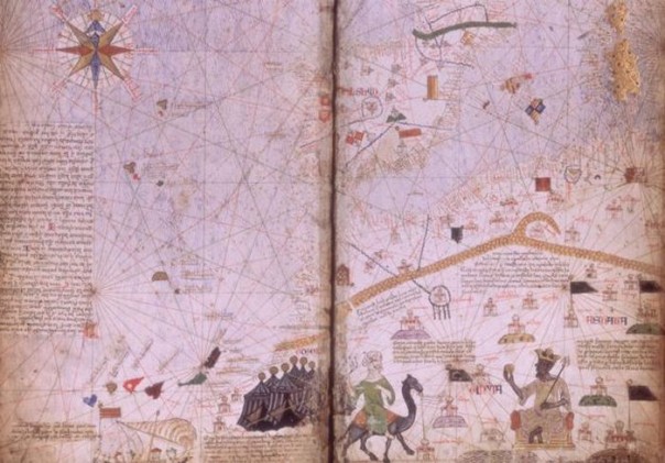 Catalan Atlas yang merupakan peta hasil dari perjalanan Mansa Musa selama beribadah Haji